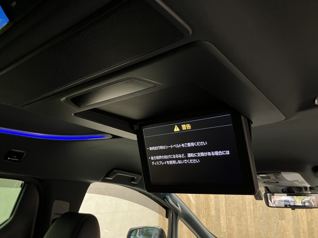 後席用フリップダウンモニター装備です！同乗者の方に喜ばれるのはもちろん、遠距離ドライブで退屈してしまうお子様にも超超オススメ♪